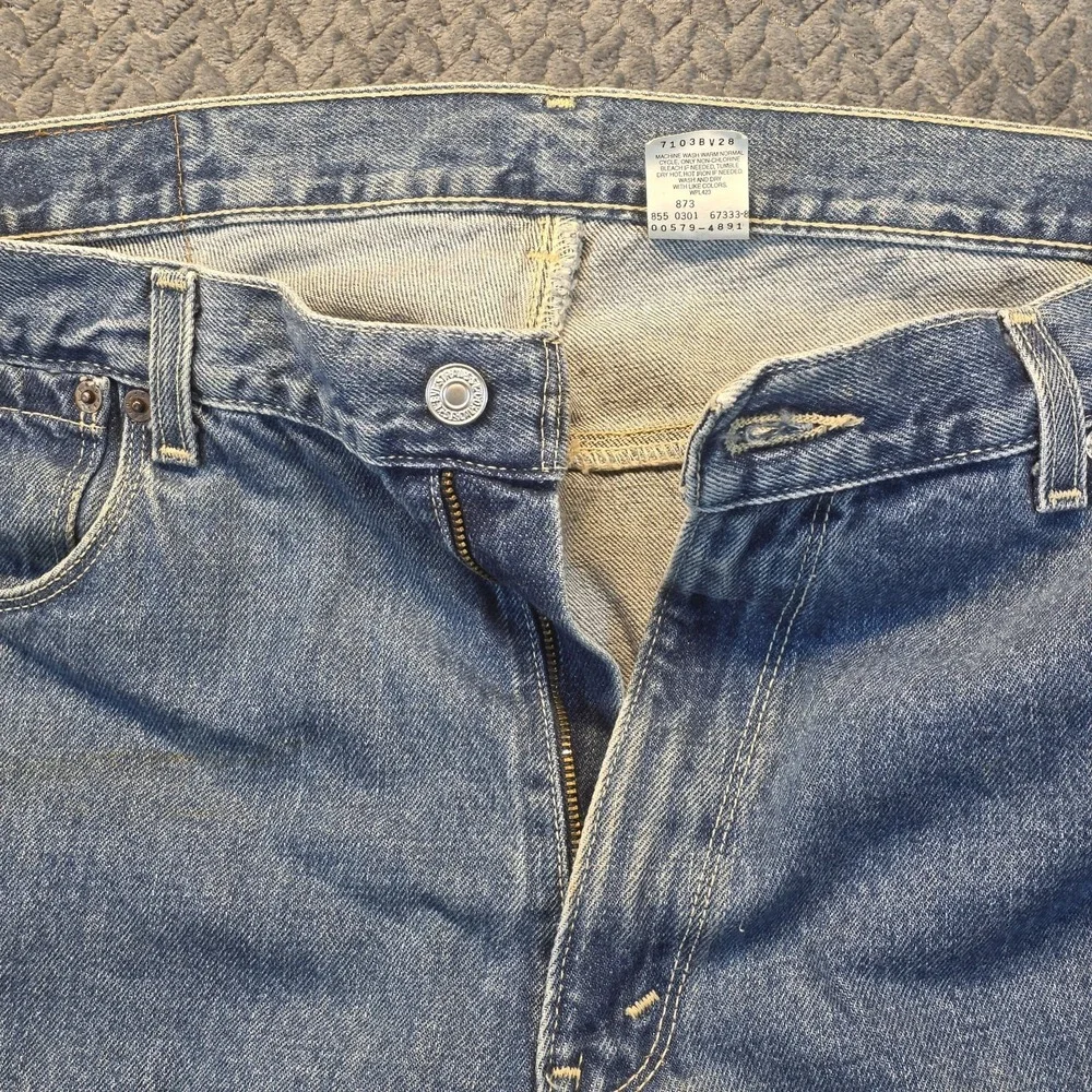Vintage Y2K Levi's 579 Baggy Fit Jeans Mens 36x30 Blue Skater Wide Leg 2001